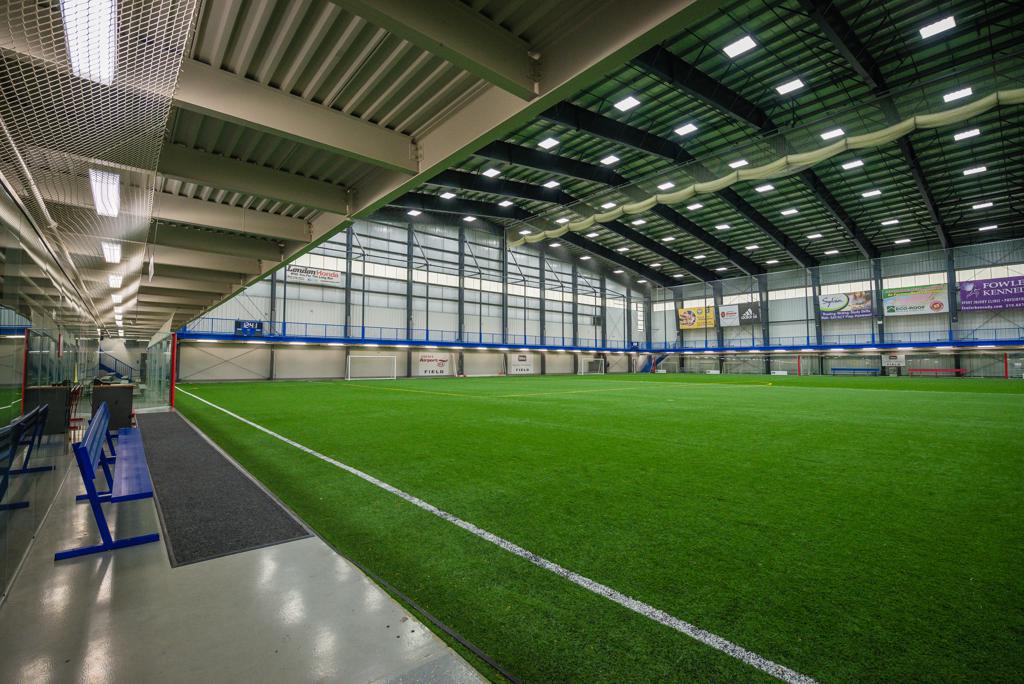 BMO Centre full-sized indoor pitch configuration